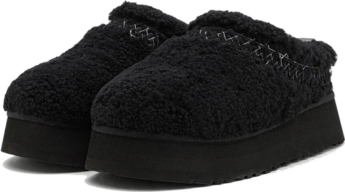 UGG Tazz Slipper Heritage Braid Black (Women's) (1143976-BLK) | TheSneakerWay