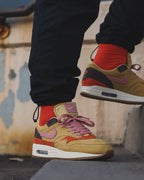 Nike Air Max 1 Crepe Wheat Gold Rust Pink (CD7861-700) | TheSneakerWay