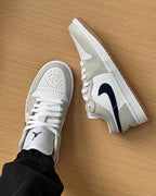 Jordan 1 Low Midnight Navy Neutral Grey (553558-146) | TheSneakerWay