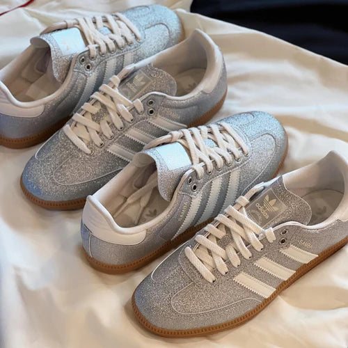 adidas Samba Shine Silver Metallic (Women's) (KI6264) | TheSneakerWay