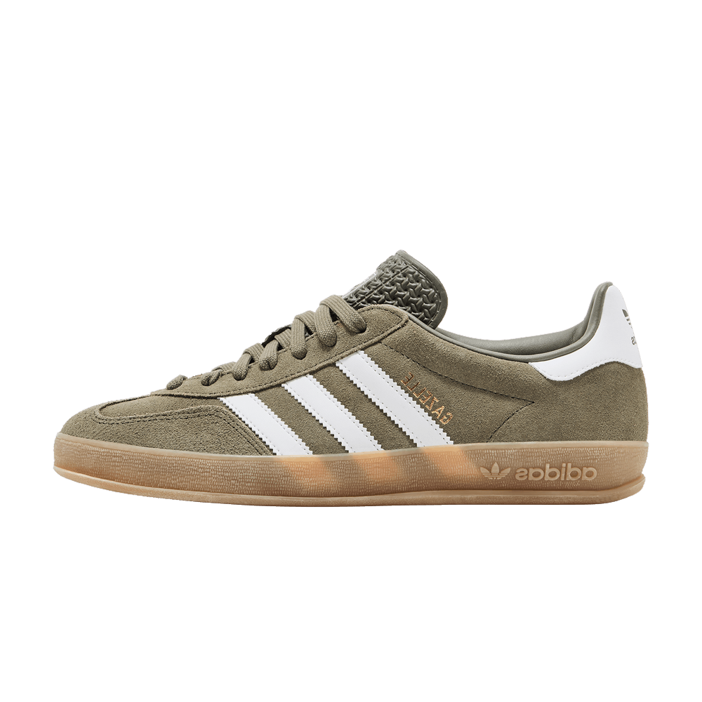 adidas Gazelle Indoor Olive Strata Cloud White Gum (JQ0174) | TheSneakerWay