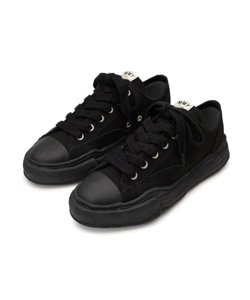 Maison Mihara Yasuhiro Peterson OG Sole Canvas Low Black Black (A01FW702-BLKBLK) | TheSneakerWay