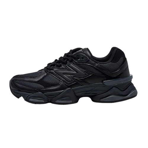New Balance 9060 Triple Black Leather (U9060NRI) | TheSneakerWay