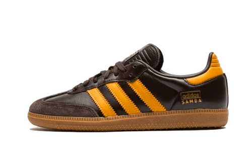 adidas Samba OG Dark Brown Preloved Yellow