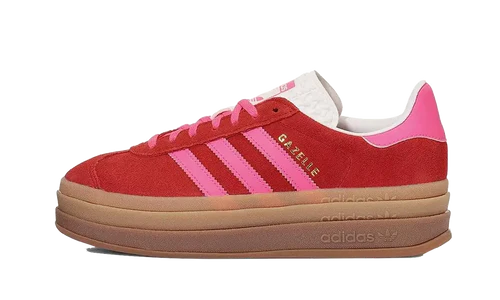 adidas Gazelle Bold Collegiate Red Lucid Pink (Women's) (IH7496) | TheSneakerWay