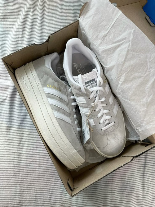 adidas Gazelle Bold Grey White (Women's) (HQ6893) | TheSneakerWay