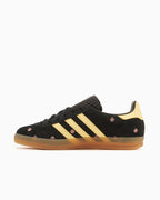 adidas Gazelle Indoor Core Black Almost Yellow Floral (Women's) (IF4490) | TheSneakerWay
