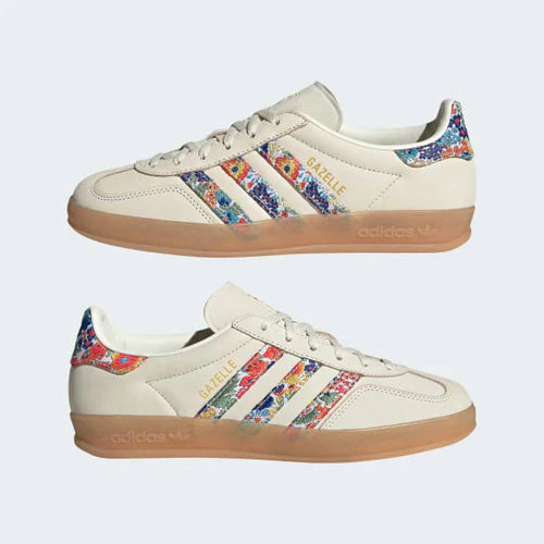 adidas Gazelle Indoor Liberty London Floral Embroidery Stripes (Women's) (JH7370) | TheSneakerWay