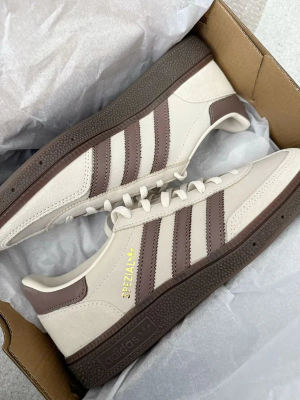 adidas Handball Spezial Brown Cream White (Women's) (JR3365) | TheSneakerWay