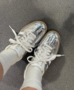 adidas Samba OG Silver Metallic Cracked Leather (Women's) (JR0035) | TheSneakerWay