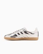 adidas Samba OG Silver Metallic Cracked Leather (Women's) (JR0035) | TheSneakerWay