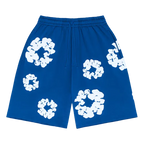 Denim Tears The Cotton Wreath Shorts Royal Blue | TheSneakerWay