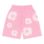 Denim Tears The Cotton Wreath Shorts Pink | TheSneakerWay