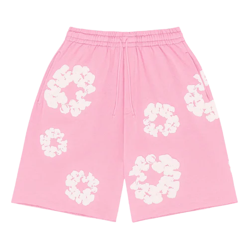 Denim Tears The Cotton Wreath Shorts Pink