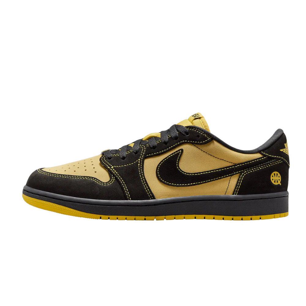Jordan 1 Retro Low OG Quai 54 Black Tour Yellow Red
