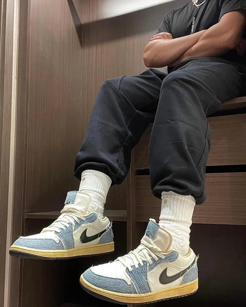 Jordan 1 Low SE WRMK Sashiko Denim (FN7670-493) | TheSneakerWay