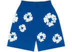 Denim Tears The Cotton Wreath Shorts Royal Blue | TheSneakerWay