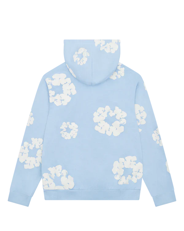 Denim Tears The Cotton Wreath Hoodie Powder Blue | TheSneakerWay