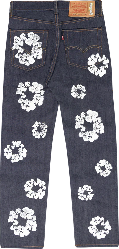 Denim Tears x Levi's Cotton Wreath Jean Indigo (DENIM-TEARS) | TheSneakerWay