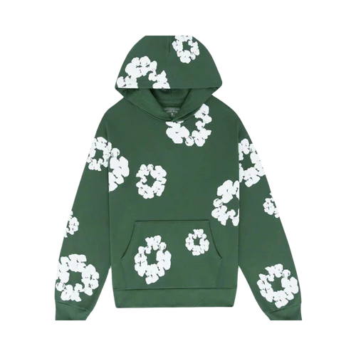 Denim Tears The Cotton Wreath Hoodie Green | TheSneakerWay