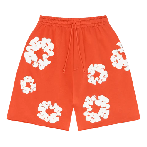 Denim Tears The Cotton Wreath Shorts Orange