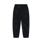 Denim Tears The Cotton Wreath Sweatpants Black Monochrome | TheSneakerWay
