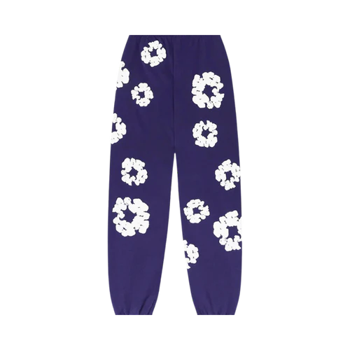 Denim Tears The Cotton Wreath Sweatpants Purple | TheSneakerWay