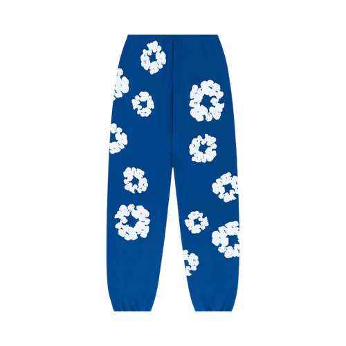 Denim Tears The Cotton Wreath Sweatpants Royal Blue | TheSneakerWay
