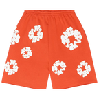 Denim Tears The Cotton Wreath Shorts Orange | TheSneakerWay