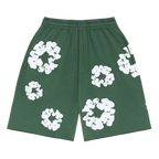 Denim Tears The Cotton Wreath Shorts Green | TheSneakerWay