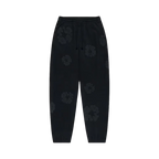 Denim Tears The Cotton Wreath Sweatpants Black Monochrome | TheSneakerWay