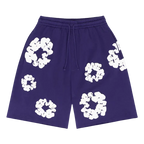 Denim Tears The Cotton Wreath Shorts Purple | TheSneakerWay