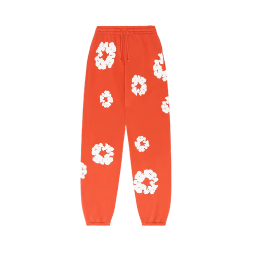 Denim Tears The Cotton Wreath Sweatpants Orange | TheSneakerWay