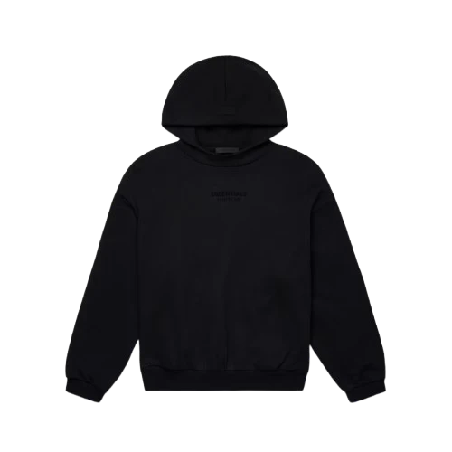 Fear of God Essentials FW23 Jet Black Hoodie