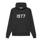 Fear of God Essentials 1977 Iron Black Hoodie | TheSneakerWay