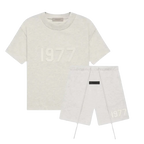 Fear of God Essentials 1977 Light Oatmeal Summer Set | TheSneakerWay