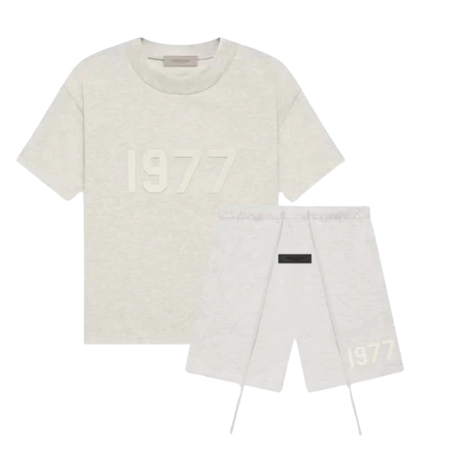 Fear of God Essentials 1977 Light Oatmeal Summer Set