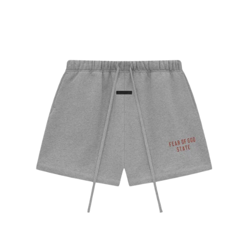 Fear of God Essentials FW24 Dark Heather Korte Broek