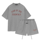 Fear of God Essentials FW24 Dark Heather Summer Set | TheSneakerWay