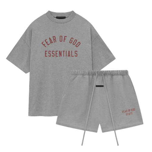 Fear of God Essentials FW24 Dark Heather Summer Set