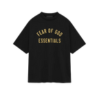 Fear of God Essentials FW24 Black Yellow T-shirt | TheSneakerWay