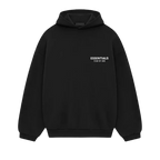 Fear of God Essentials FW24 Black White Hoodie | TheSneakerWay