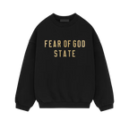 Fear of God Essentials FW24 Black Yellow State Sweater | TheSneakerWay