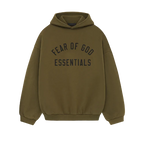 Fear of God Essentials FW24 Olive Hoodie | TheSneakerWay