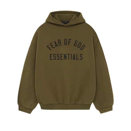 Fear of God Essentials FW24 Olive Hoodie