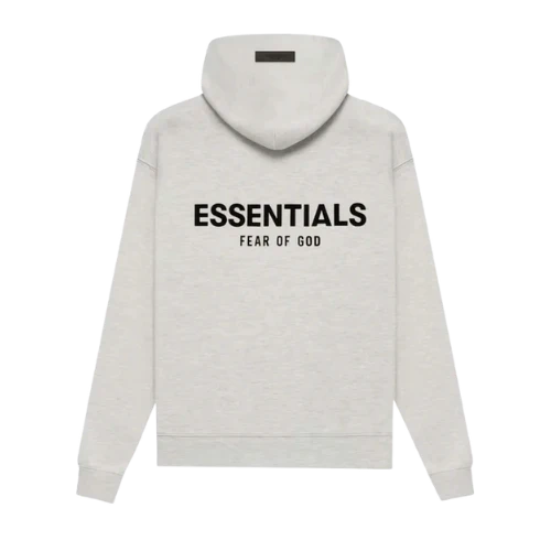 Fear of God Essentials Light Oatmeal Hoodie | TheSneakerWay