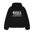 Fear of God Essentials NBA Black Grey Hoodie | TheSneakerWay
