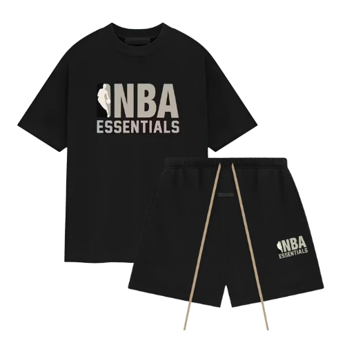 Fear of God Essentials NBA Black Grey Summer Set | TheSneakerWay