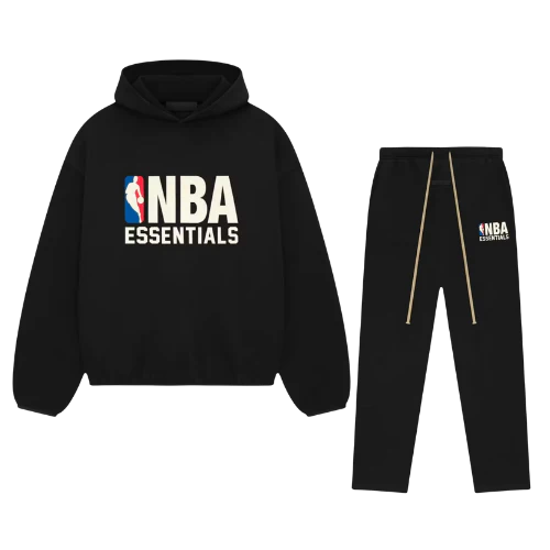 Fear of God Essentials NBA Black White Full set | TheSneakerWay