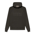 Fear of God Essentials Off Black Hoodie | TheSneakerWay